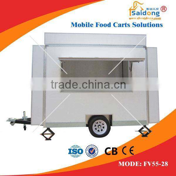 2015 Shanghai Fibreglass Food Van,Breakfast Mobile cart