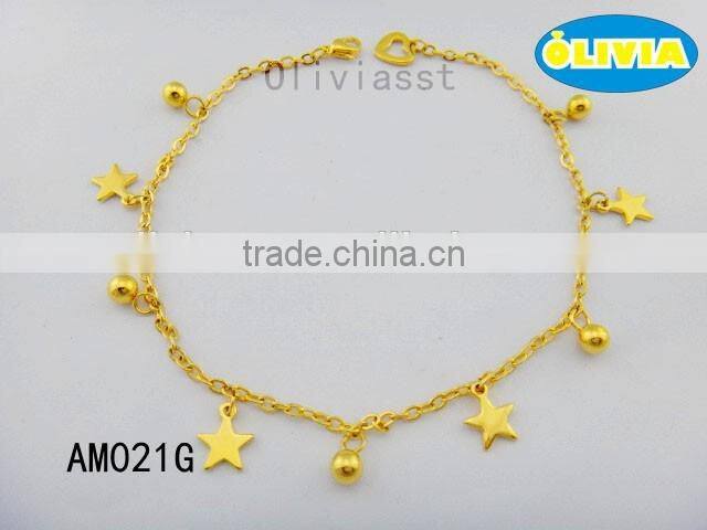 Olivia Jewelry fashion jewelry 2016 18k gold jewelry charm body chain anklets