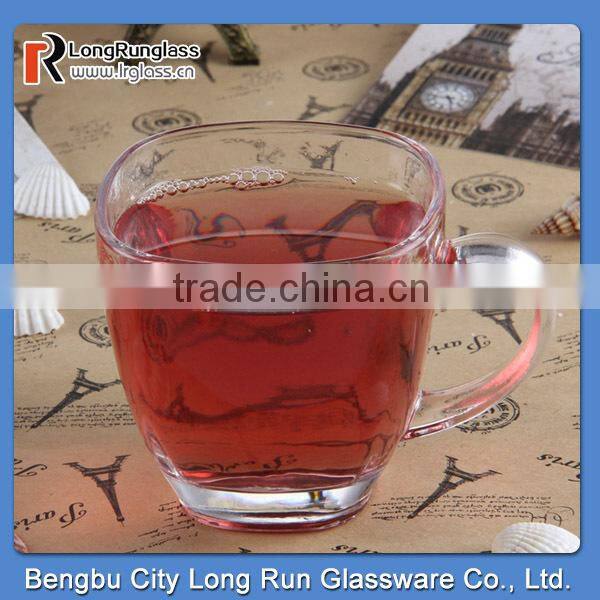 LongRun 180ml cheap coffee glass mug with handler