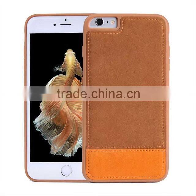 Top quality universal leather+pc phone case for iphone 7