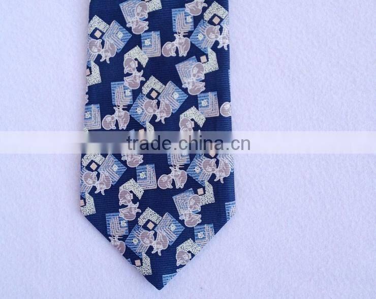hot selling classic stylish mens silk woven necktie with custom brands