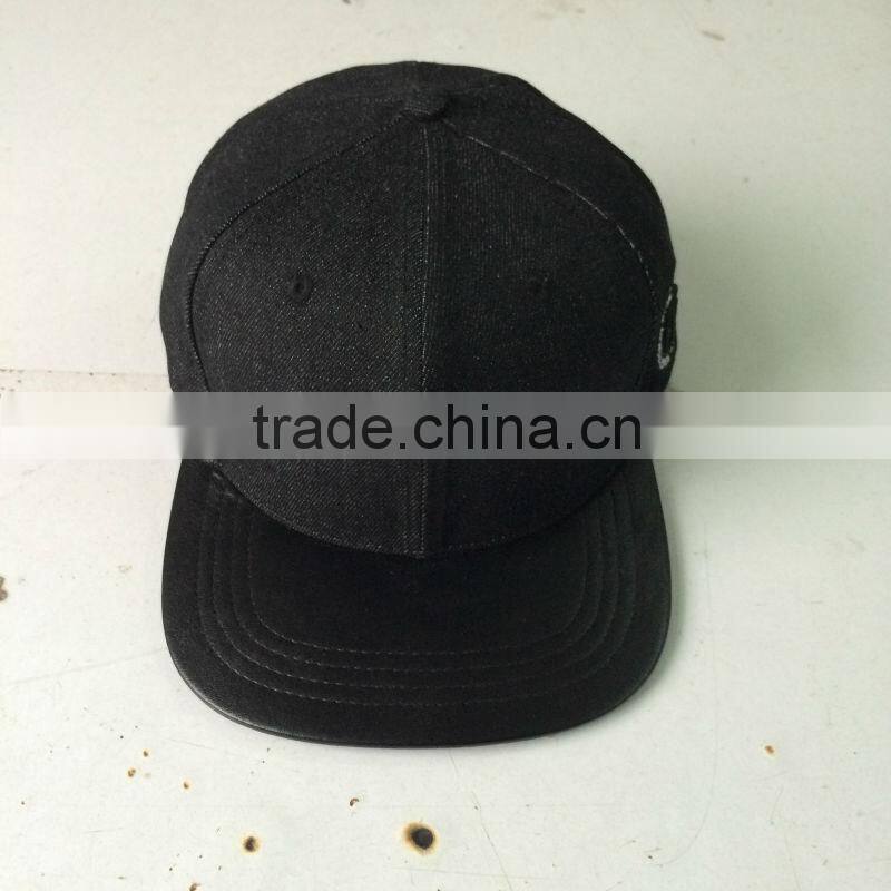 Wholesale Custom Flat Brim Green Camper Caps And Hats Woven Label Logo At Front Panel Nylon Strap With Plastic Buckle