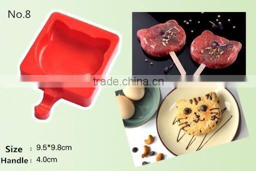 2016 Hot summer gadget silicone Popsicle mold,cute ice cream tools