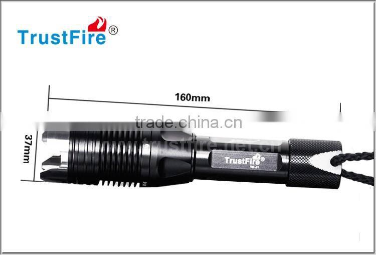 Hot sale cree flashlight TR-J1 with one CREE XM-L T6 1000 lumen rechargeable battery !!!