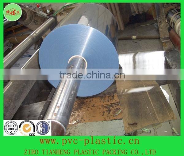 cylindrical box and folding box clear rigid PVC plastic in sheet