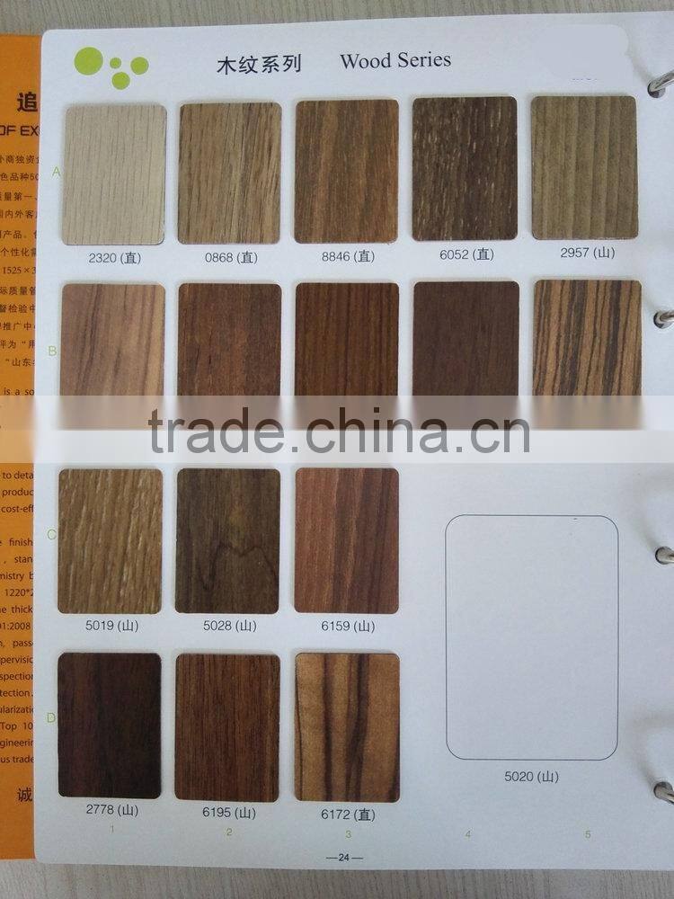 Wood grain hpl furniture/laminate sheet price/fomica sheets