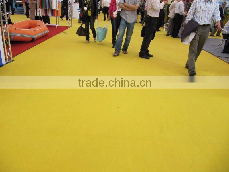 Needle Punched Nonwoven Plain Surface Exhibition Carpet