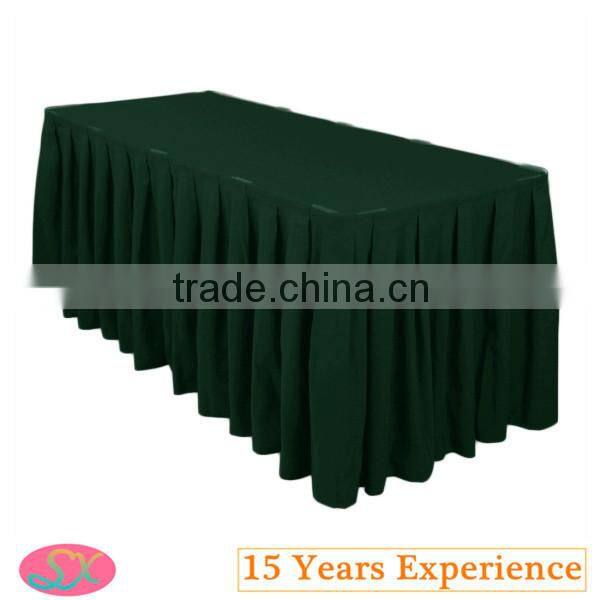 Factory Sell High Quality Accordion Pleat Polyester Table Skirt