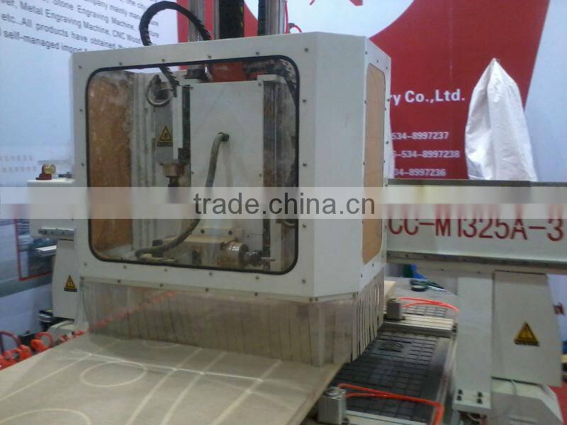 Shandong 1325 Simple ATC/Drilling CNC Router Machine with Three Heads