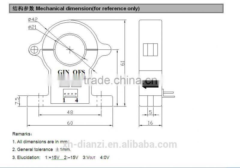 split core current transducer for measurement