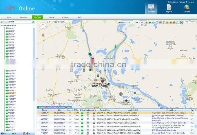 Real Time Portable Mini GMS/GPS/GPRS Tracker with hard wire charger