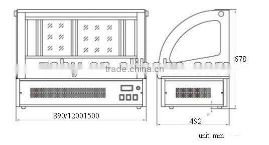 Countertop cake display(CE certificate)