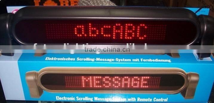 Programmble 7*50dots 12v car led running message display