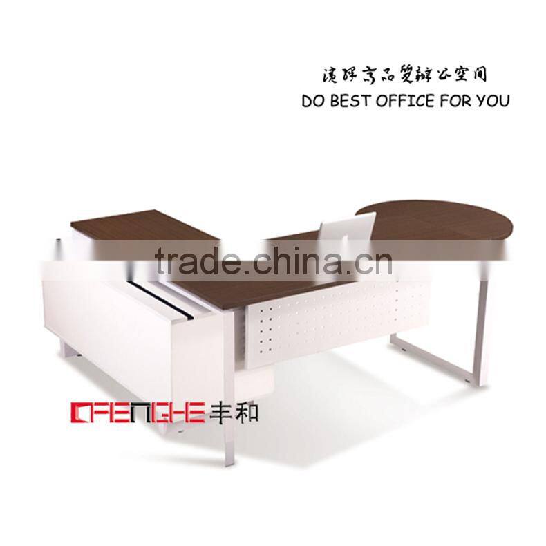L Shape Wood Panel Design Office Desk/ Table Office Furniture