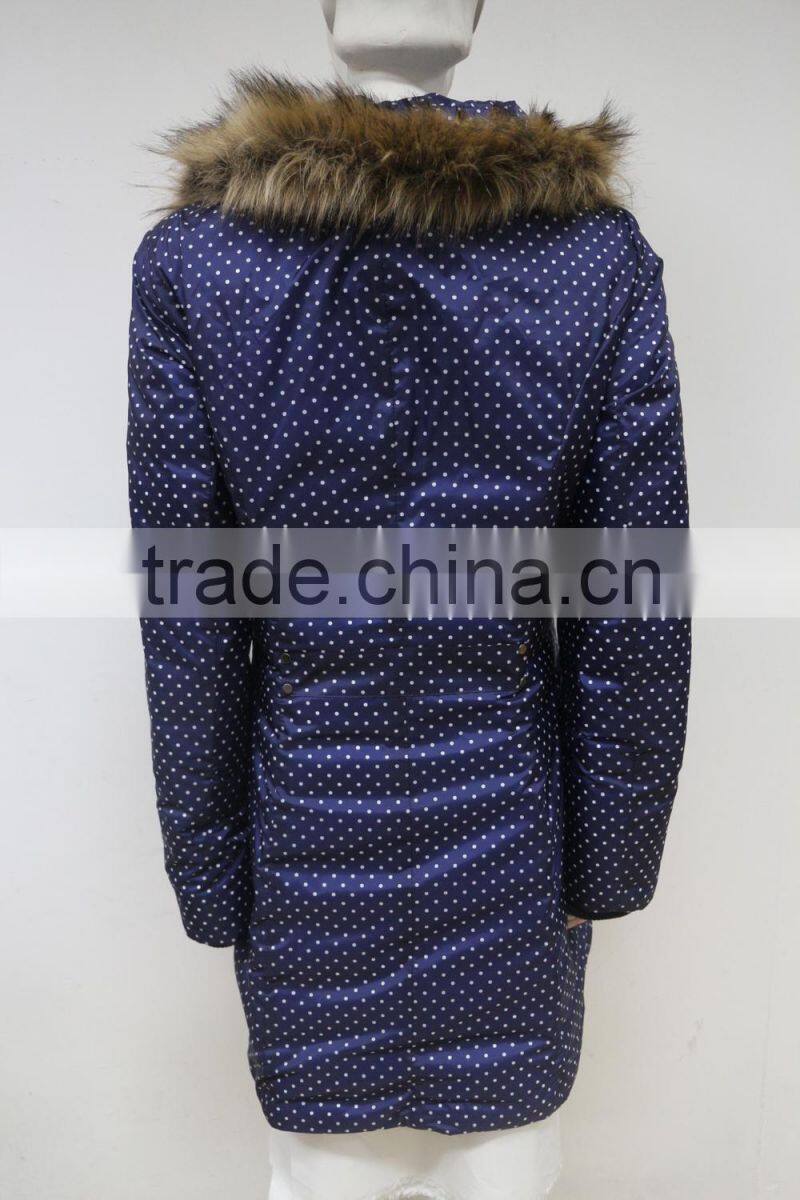 Best price cheap new arrival Womans long parka winter jacket