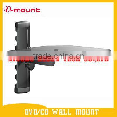 small aluminum alloy ONE layers glass shelf dvd wall mount