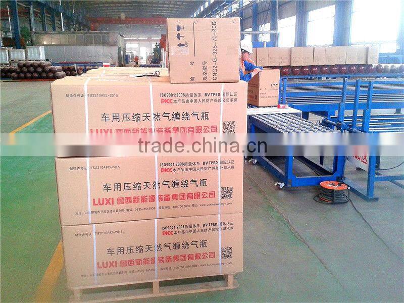 75L Type 2 fiberglass CNG cylinder for vehicle