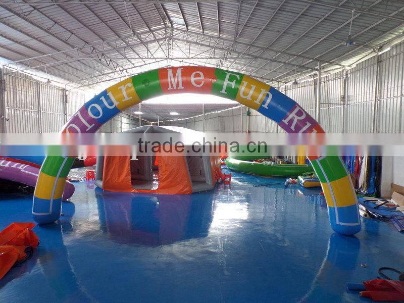 Printing entrance archway custom-made Inflatable runing rach,Racing inflatable start entrance archdoor
