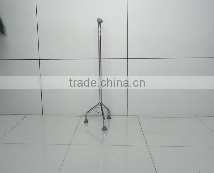 2014 aluminium medical elderly walking stick with three feet