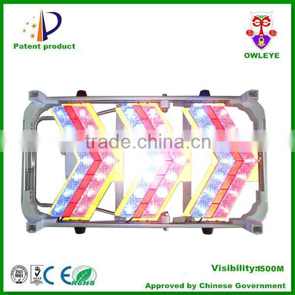 flashing road safety portable solar arrow guide board