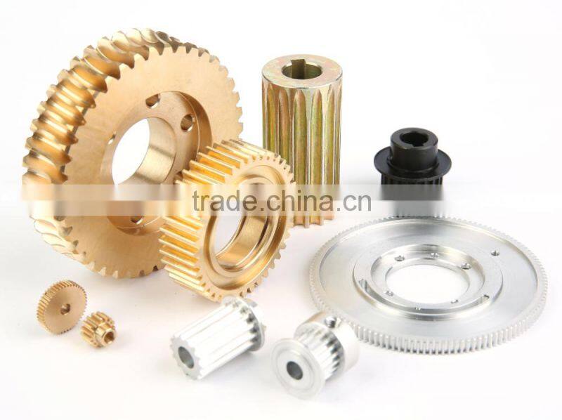 Custom precision metal fixed gear spur and helical gears starter drive gear