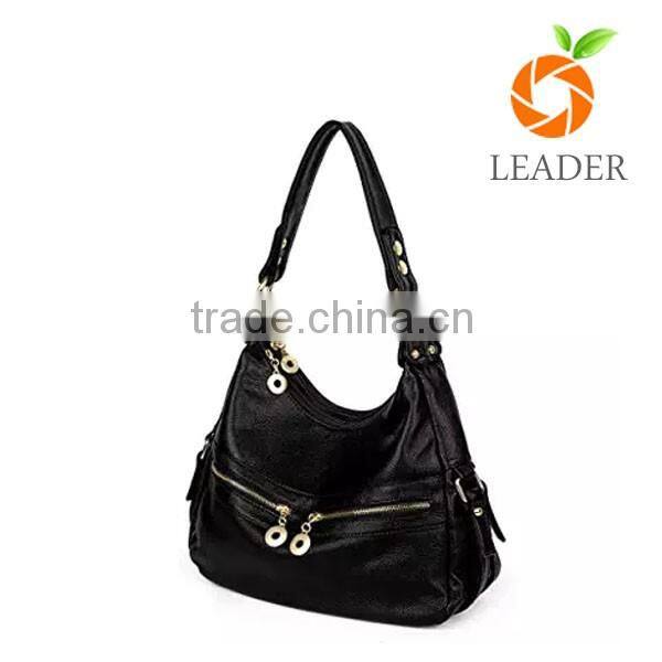 Multi purpose leisure style practical pu handbag
