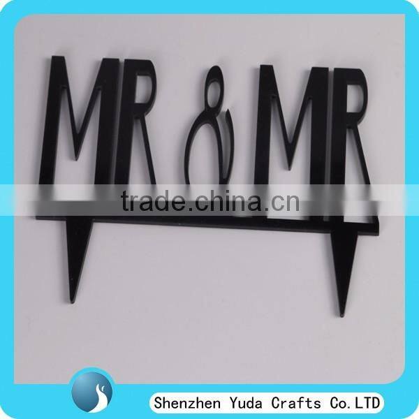 Mr & Mrs Acrylic Wedding Cake Topper