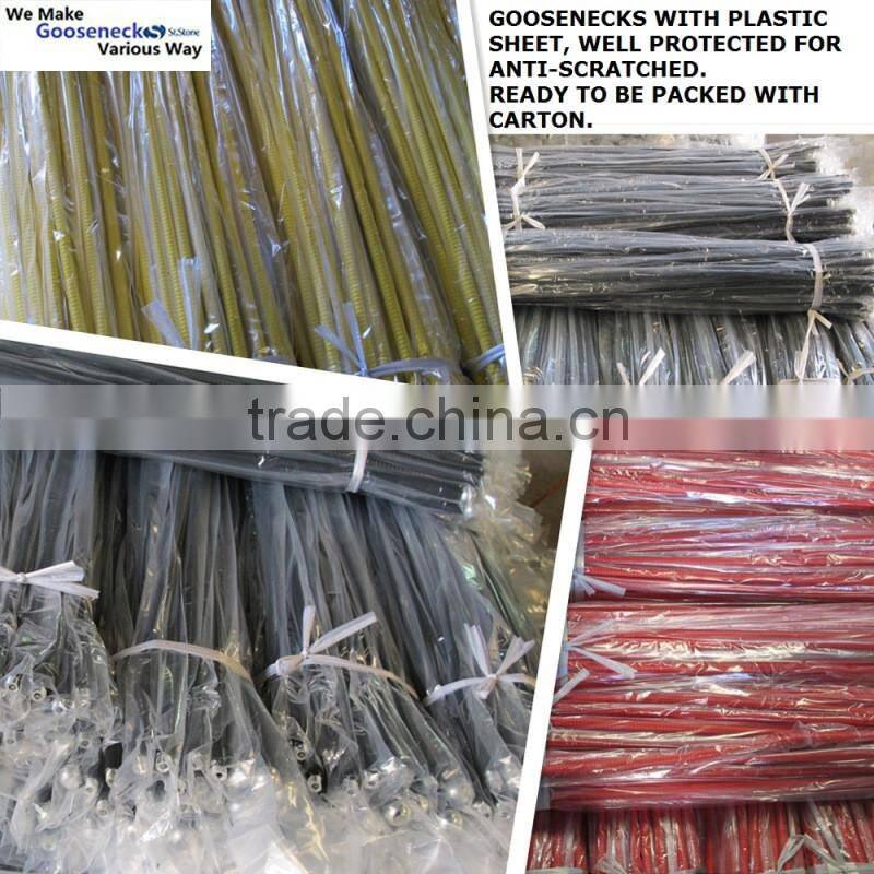 White color Metal gooseneck Tablet Holder