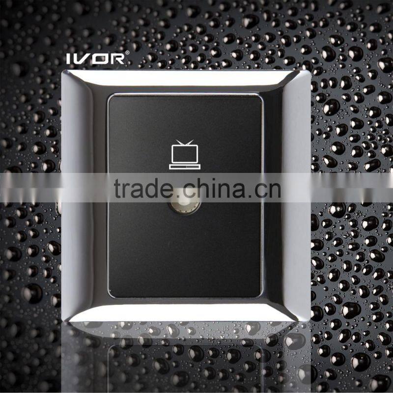 High quality 1Gang / 2Gang TV/Computer/telephone multiple wall sockets outlet