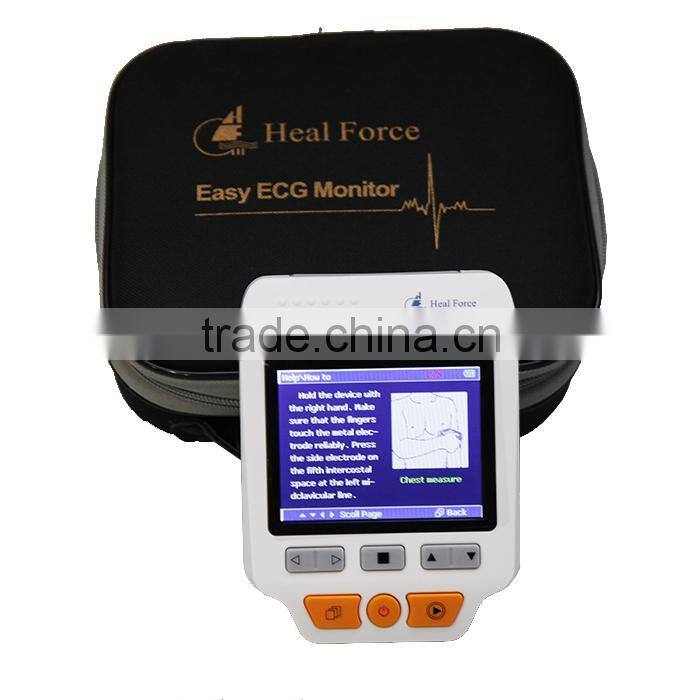 Portable Easy ECG EKG Handheld Heart Rate Monitor Sensor PRINCE 180D -Maggie