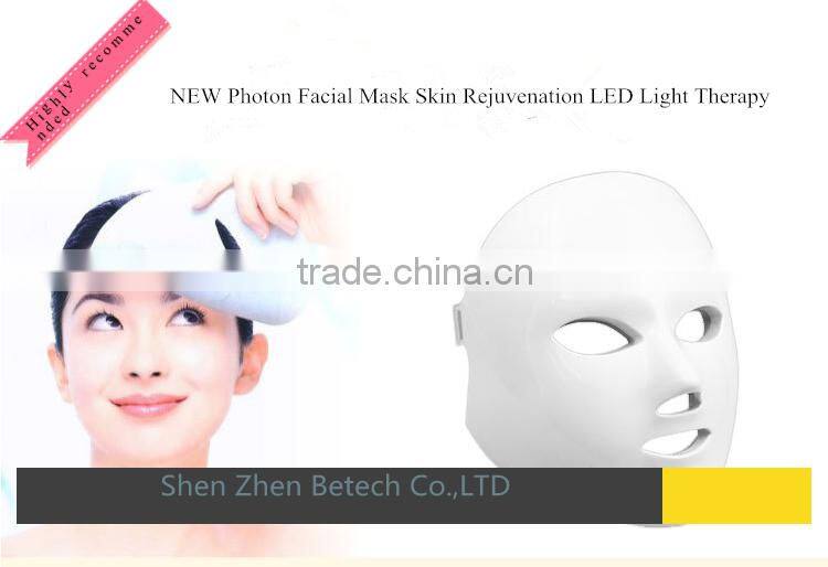 Skin Rejuvenation Therapy Photodynamics PDT New 7 Colors LED Photon Facial Mask