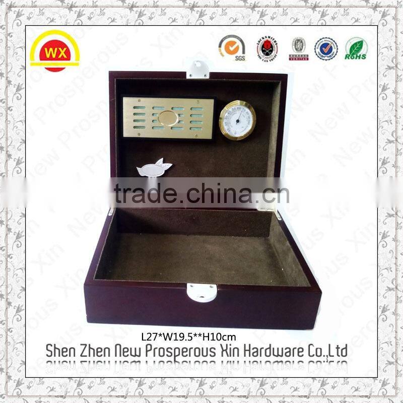 Unfinished wood boxes hinge locks humidor cigar humidor box