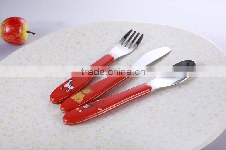 Kids Tableware Knife Fork Spoon Travel Cutlery Set