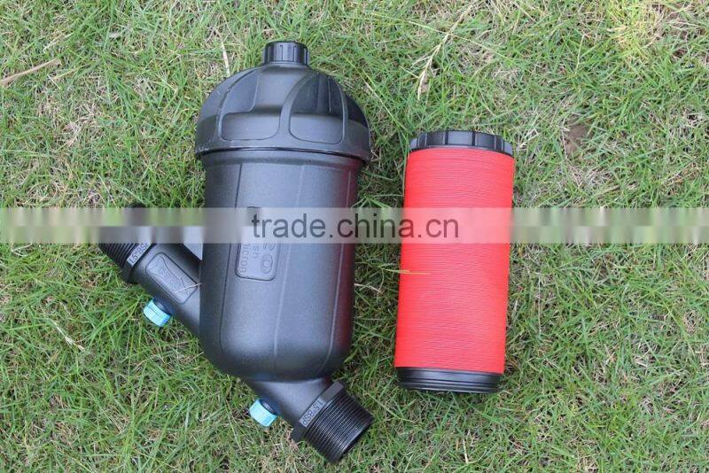 Drip irrigation water screen filter and disc filter