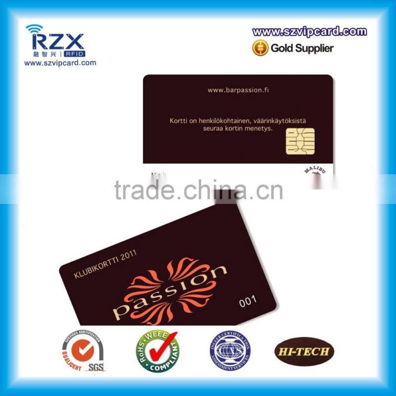siemens 4428 contact pvc smart ic card with chip