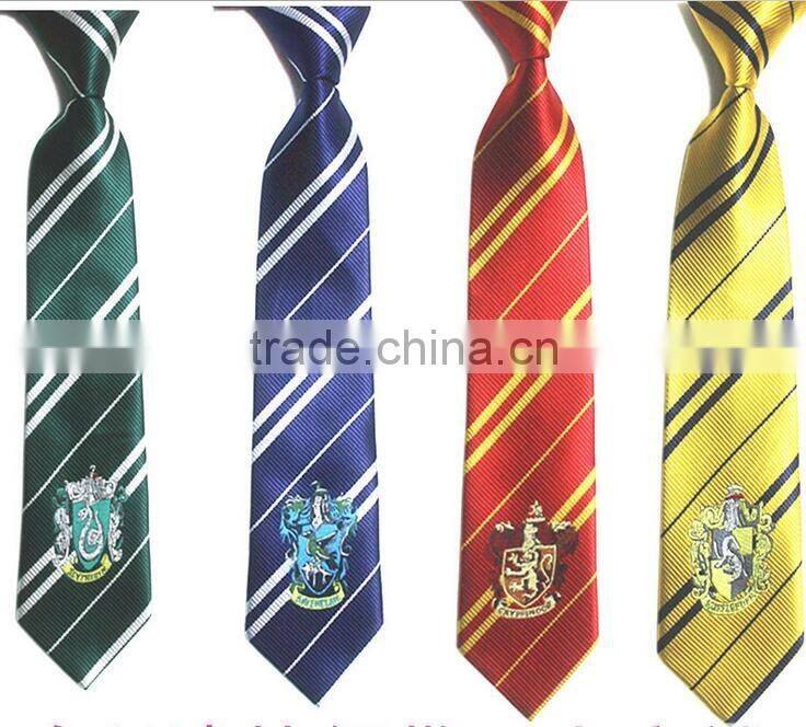 Costume Accessory Halloween Party Cosplay Boys Tie with Badge Gryffindor/Slytherin