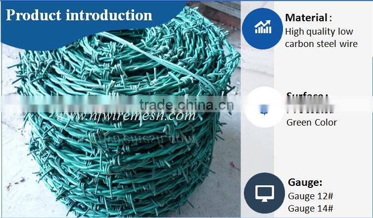 High Quality Used In Singapore Hot Dipped Galvanized Barbed Wire/PVC Coated Barbed Wire(Guangzhou Factory)