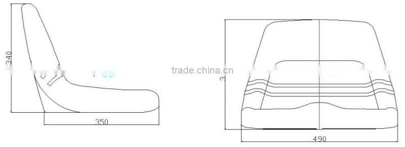 Universal tractor parts low back Lawn Mower Seat