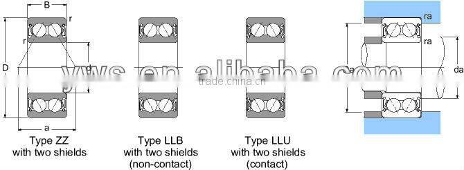 Christmas promo 7306B angular contact ball bearing