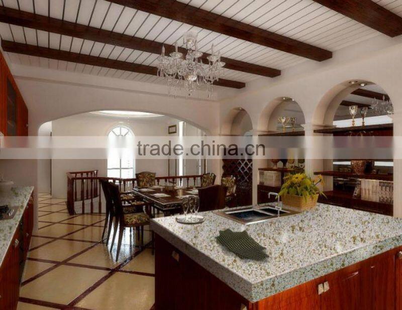 large quantity green pearl granite slab