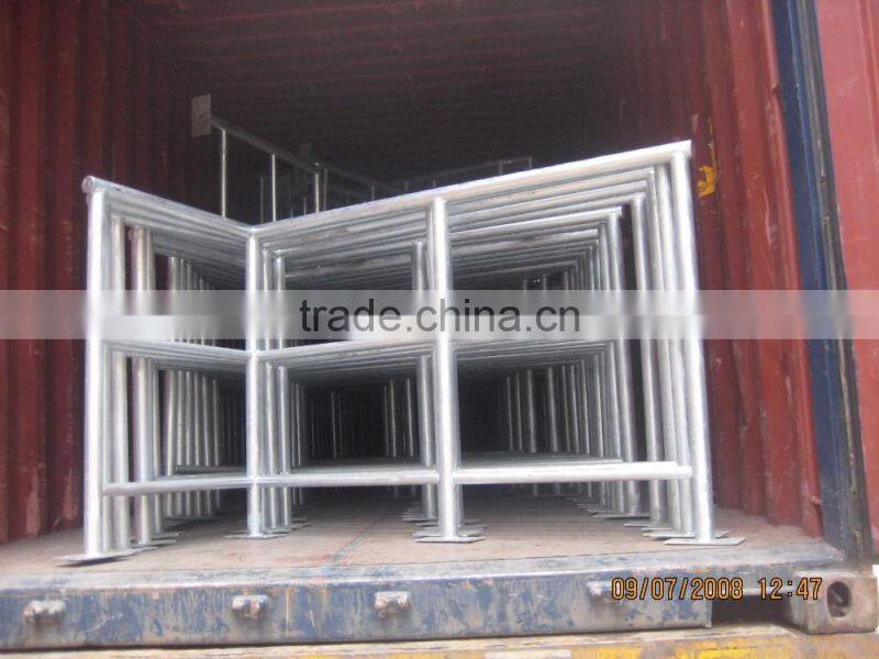 Hot Dipped Galvanized Cattle Yard Steel Panels For Cattle Fence System