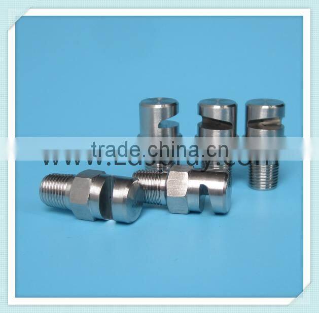 Stainless steel or brass flat fan stream water spraying jet nozzles