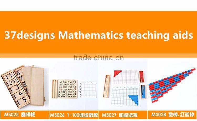 Kid Wooden toy montessori material from China factory