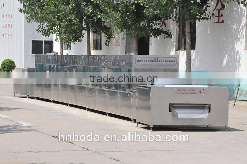 Belt type Curcuma longa/turmeric microwave blanching machine