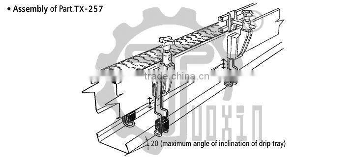 Drip Pan Holders Component for Conveyors