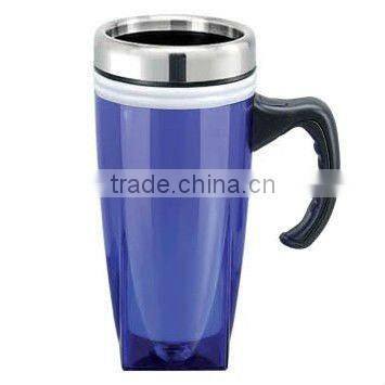 mug Wonderful Heat preservation effect stainless steel big belly auto cup with handle any color is ok