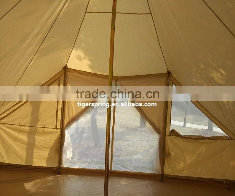100% Cotton Canvas Camping Bell Tent 5m Sibley Tent