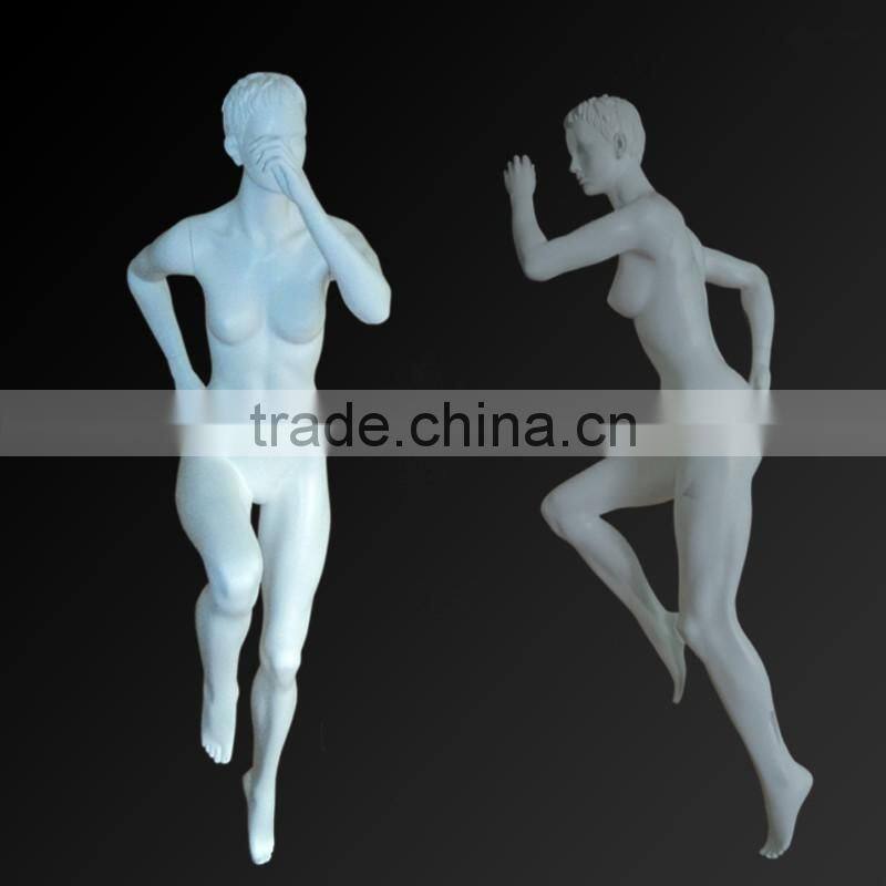 female sports mannequin running mannequin running mannequin