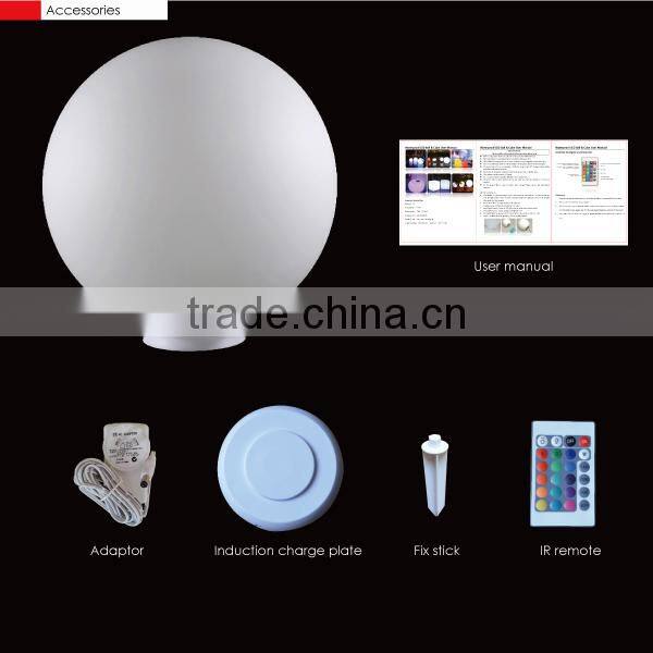 Solar Outdoor decorative waterproof swimming pool or garden led use globe LED ball