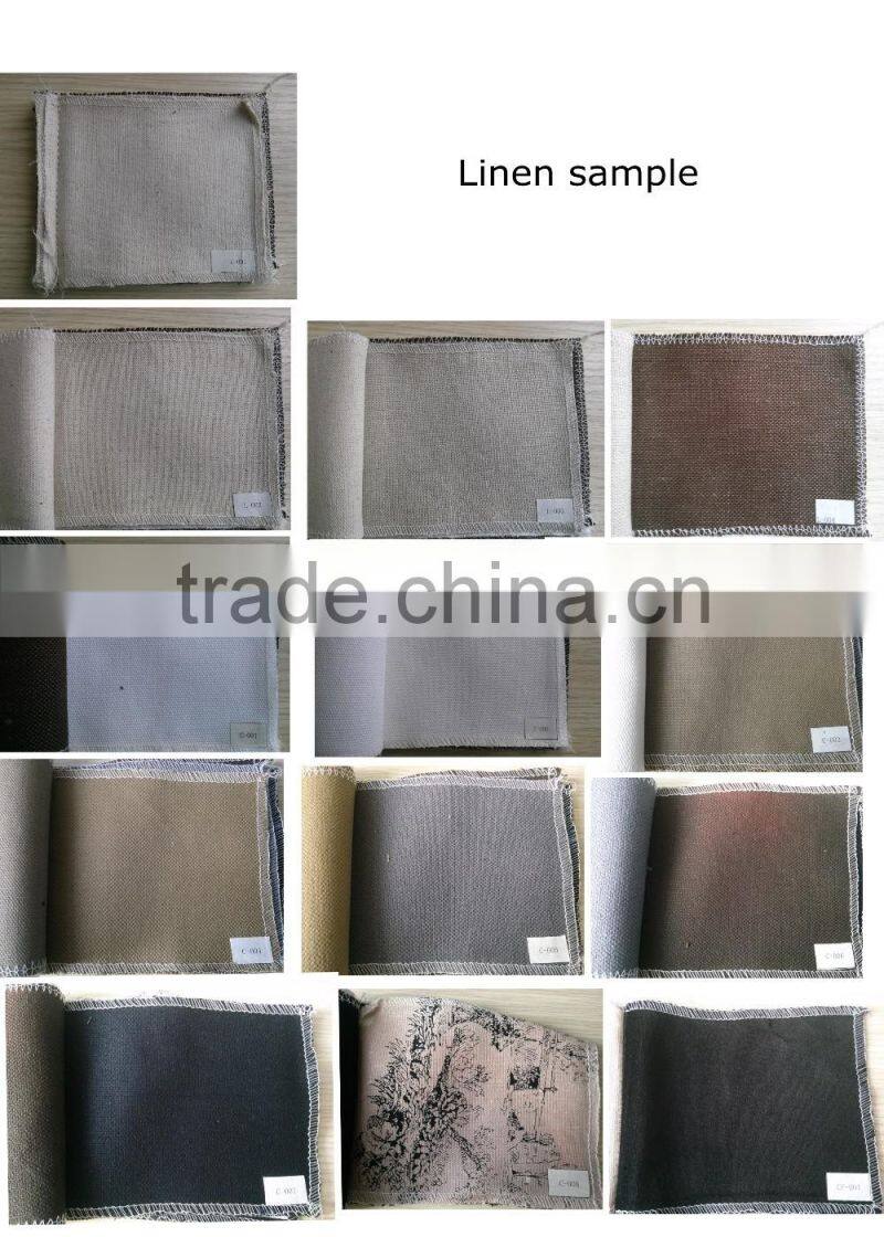 Retro Button Tufted Upholstered Fabric Sofa/ Classic Pure Linen Chesterfield Couch Sofa/ American Hot-Sale Living Room Sofa